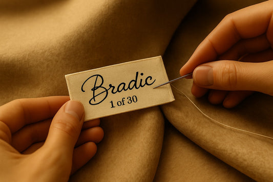 Limited edition handmade label