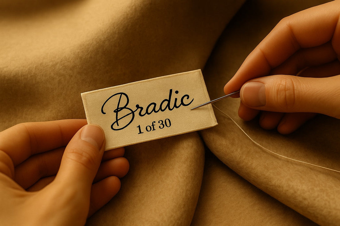 Limited edition handmade label