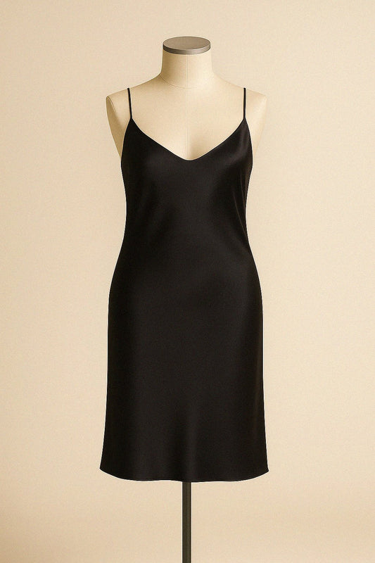 Black Silk Slip