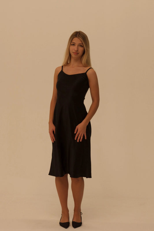 Black Silk Slip