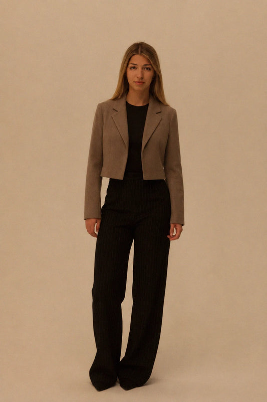 Cropped Wool Jacket