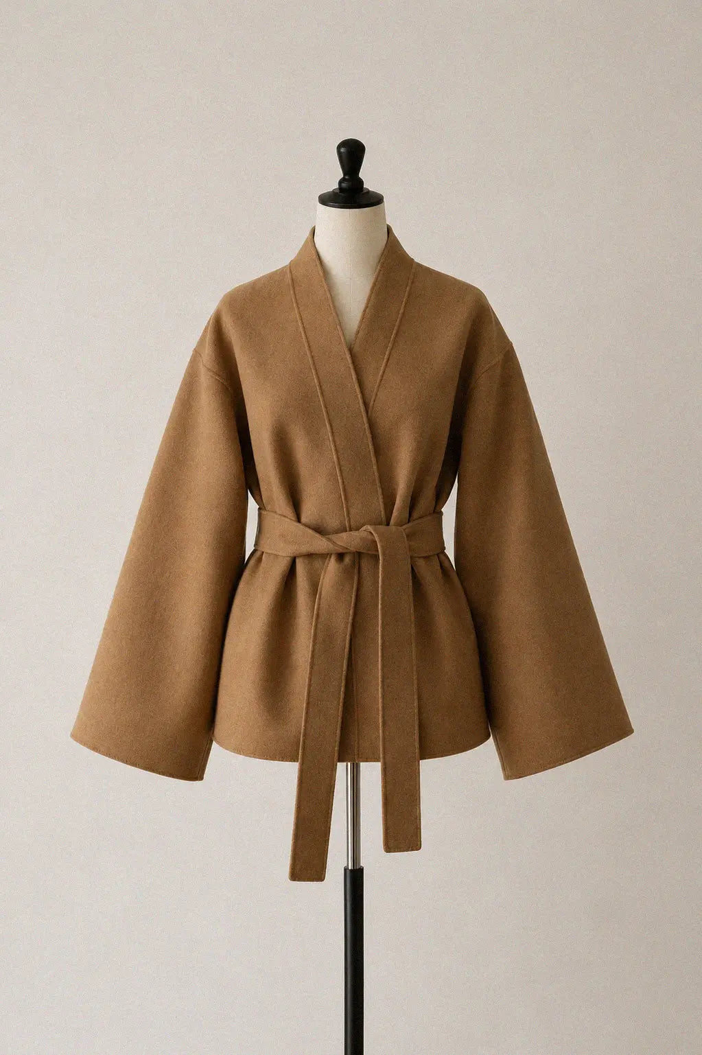 Wrap Cashmere Coat