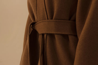 Wrap Cashmere Coat