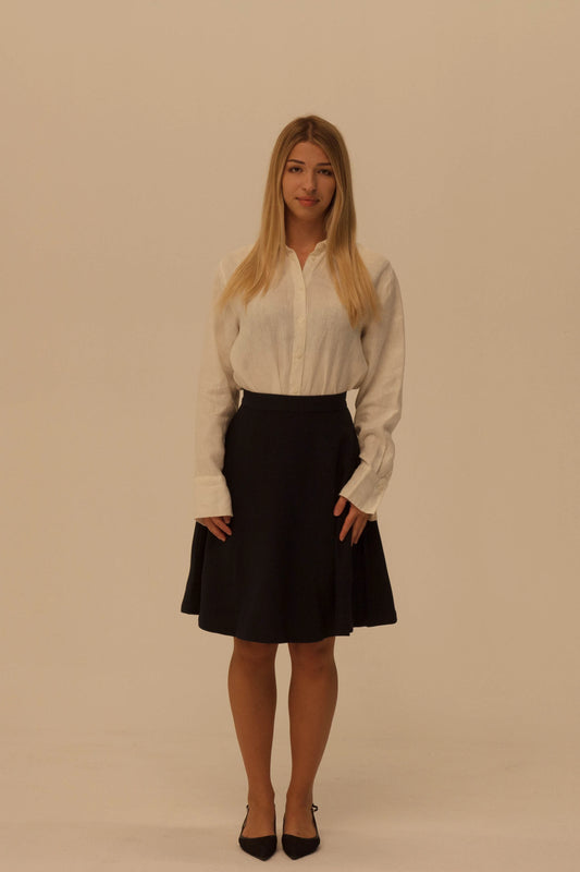 Midnight Wool Skirt
