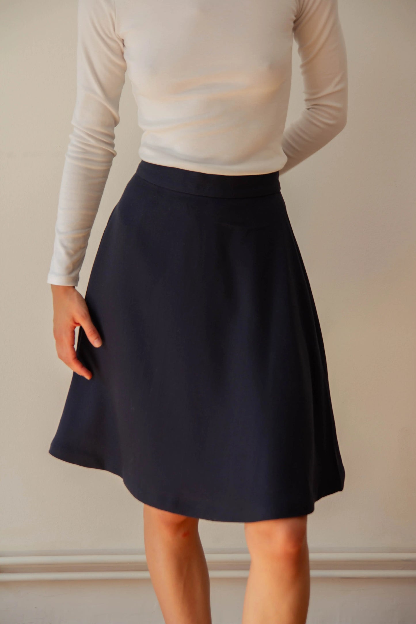 Midnight Wool Skirt