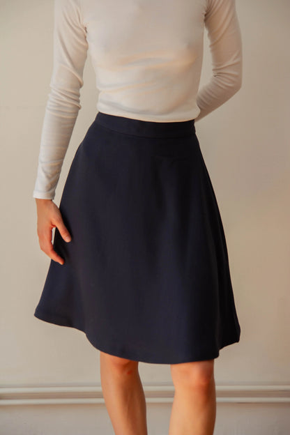 Midnight Wool Skirt