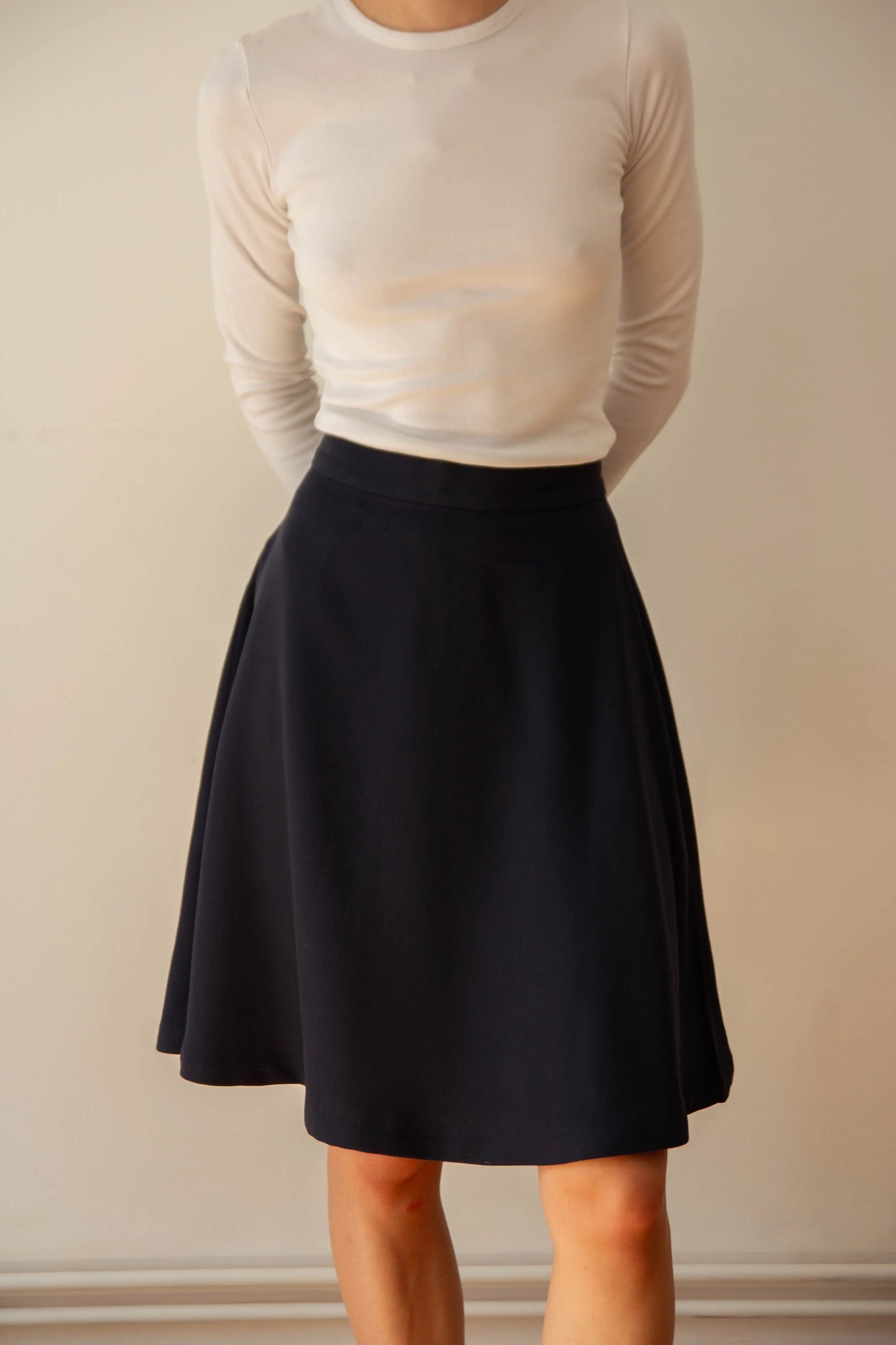 Midnight Wool Skirt