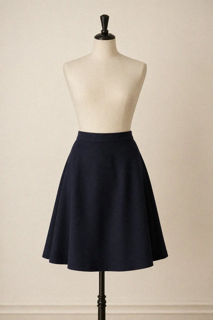 Midnight Wool Skirt