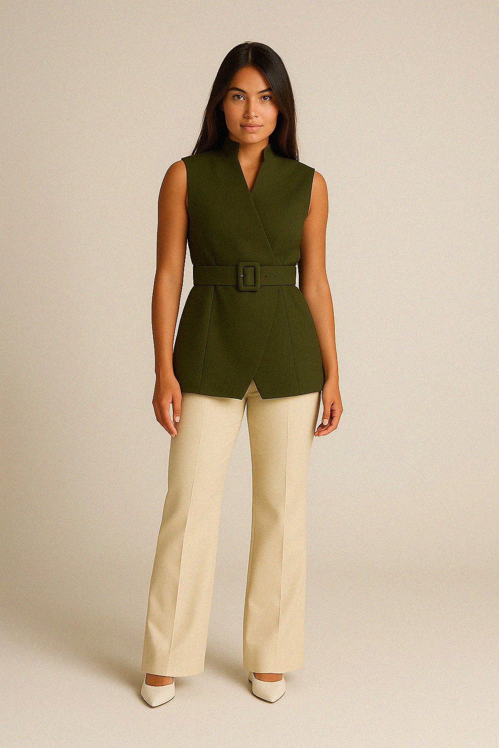 Olive Wool Vest – Limited Edition Handmade | Made to Measure by Bradic