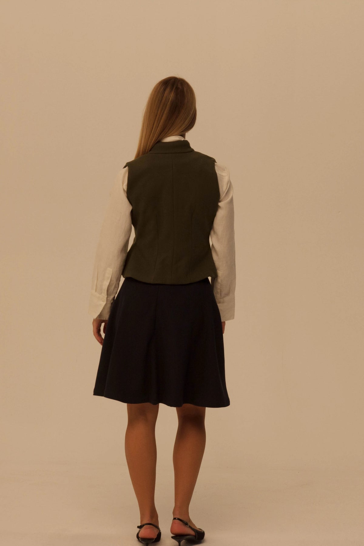 Olive Wool Vest