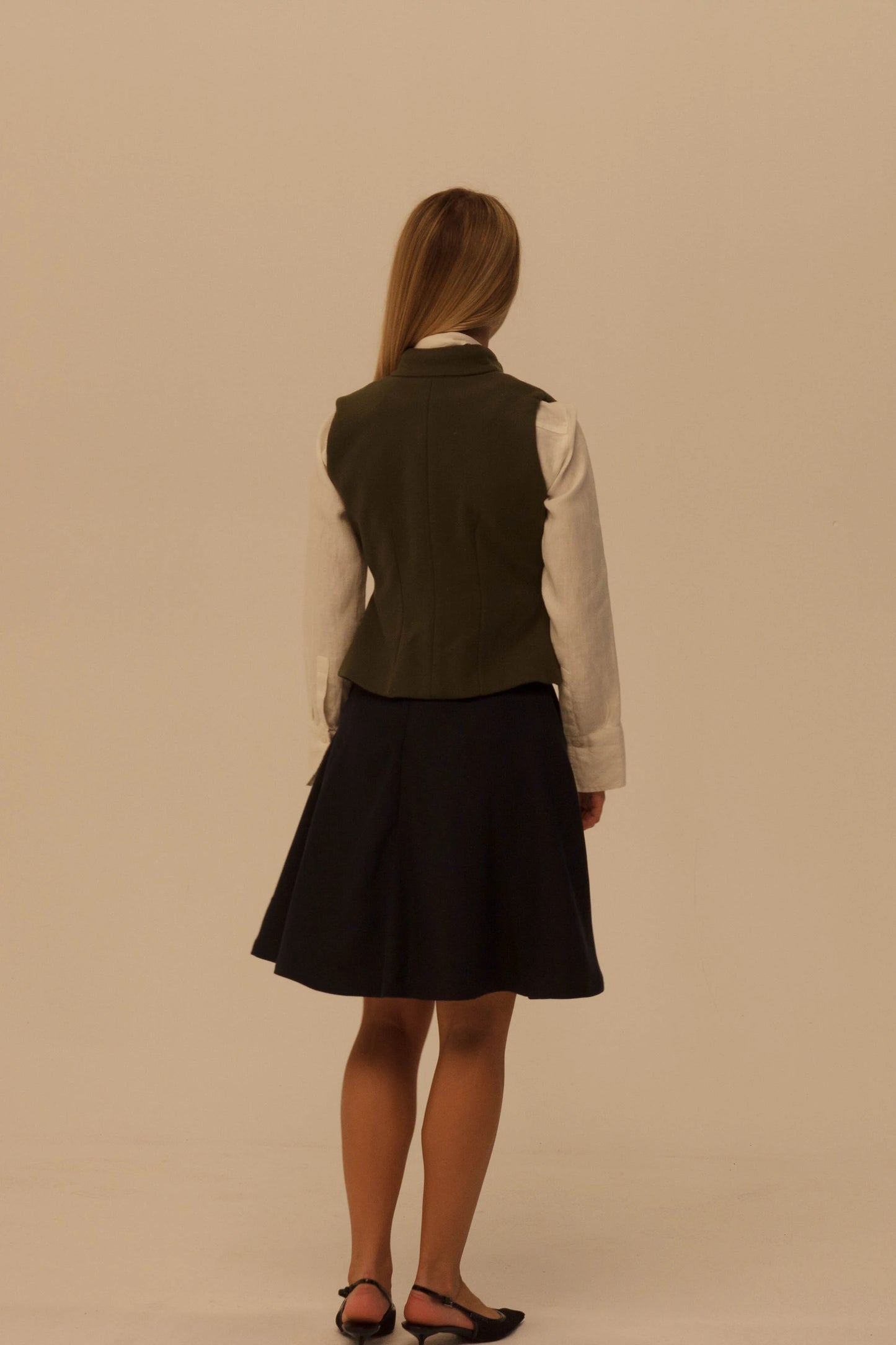 Olive Wool Vest