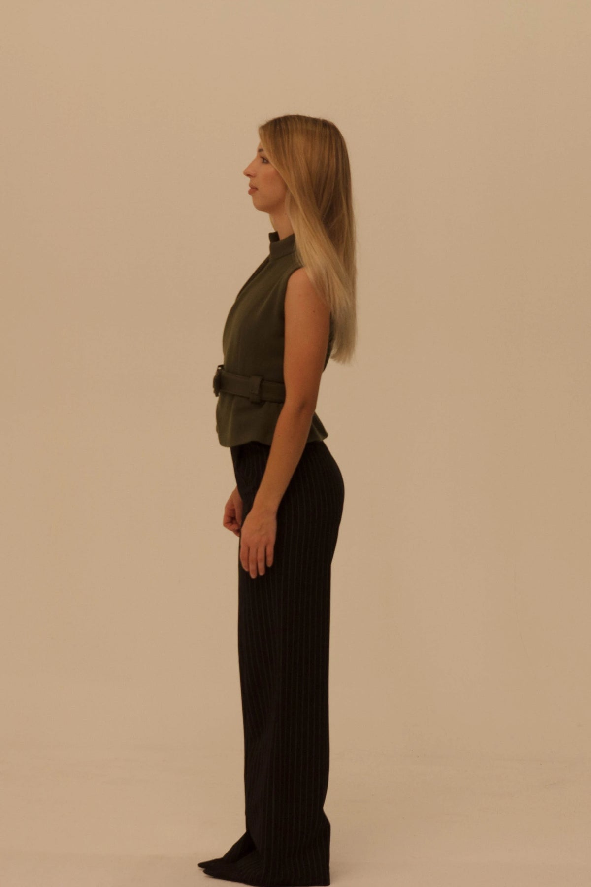 Olive Wool Vest